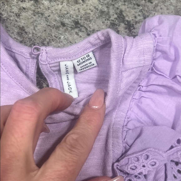 Janie and Jack Lavender and Pink Kids Tees - Picture 4 of 8